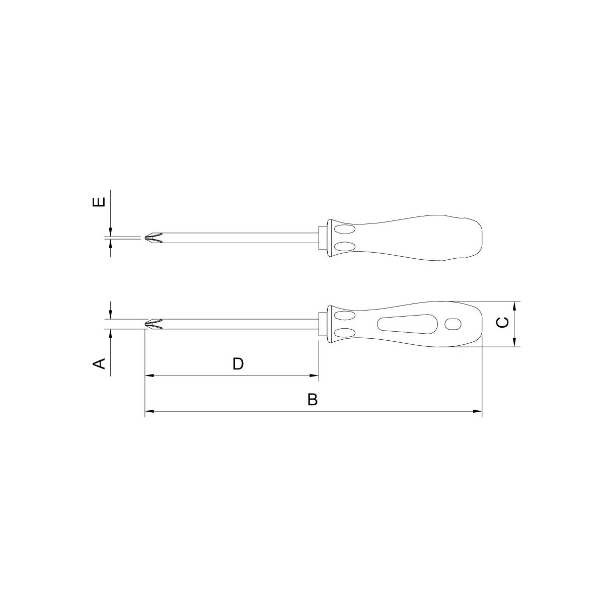 Chave De Fenda Ponta Cruzada 6X100 mm (1/4x4") Tramontina PRO