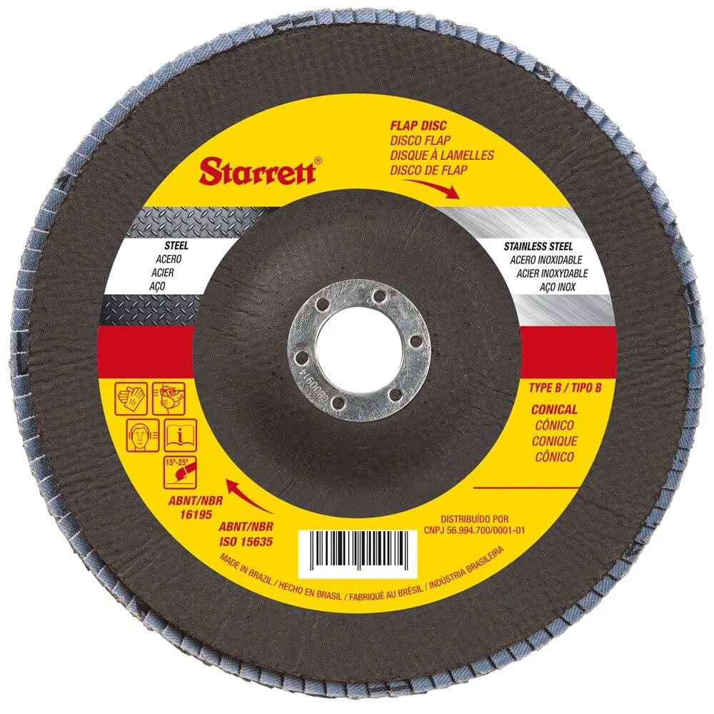 Disco De Desbaste Flap Para Lixadeira Grão 120 Starrett