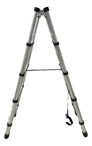 Escada Telescópica De Alumínio Dobrável 5d 1,4 Mts Fibervix