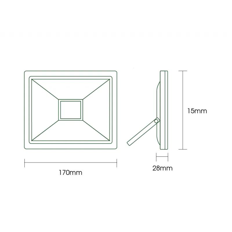 Refletor Led Ecoforce Compacto 30W 6500K Bivolt