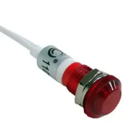 Sinaleiro Olho De Boi C/Rabicho 127V Vermelho Lukma