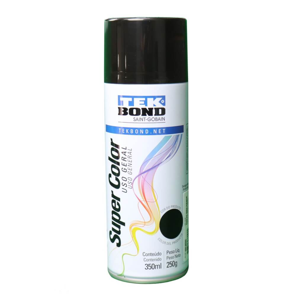 Tinta Spray Uso Geral Preto Fosco 350ML