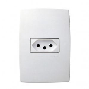 Tomada 4x2 2P+T Horizontal 10A Pial Plus