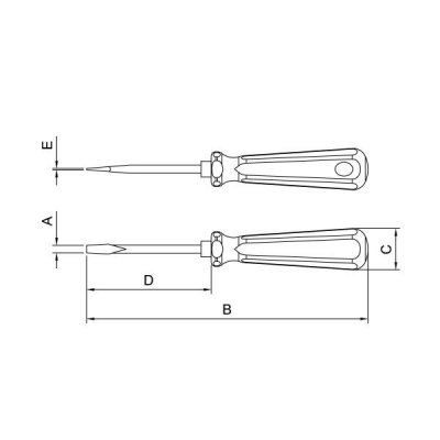 Chave De Fenda Ponta Chata 3X125 mm (1/8x5") Tramontina PRO - Imagem 2