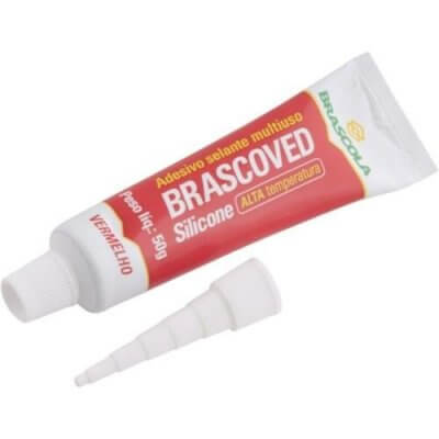 Silicone Bisnaga Alta Temperatura 50G Brascoved