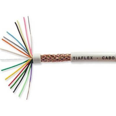 Cabo Manga Com Blindagem Em Trança 16 x 26 AWG Mult Cabos