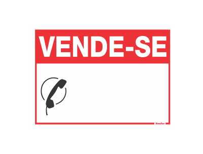 Placa Sinalizadora Vende-se 20x30cm